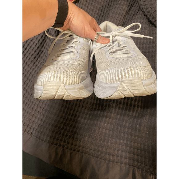 Hokas One One Bondi 7 Men's White Running Shoes Sneakers Size 8.5 - Picture 5 of 7